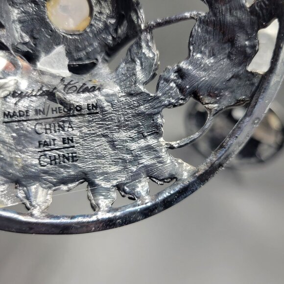 Crystal Clear Set of 2 Candlesticks Rose Design Candle Holders 8.5" - Picture 9 of 13